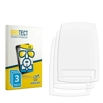 Parte frontale di una confezione del prodotto con il logo del marchio BROTECT. Accanto si trova la protezione per lo schermo c