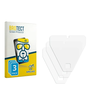 Parte frontale di una confezione del prodotto con il logo del marchio BROTECT. Accanto si trova la protezione per lo schermo c