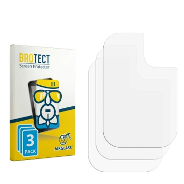 Parte frontale di una confezione del prodotto con il logo del marchio BROTECT. Accanto si trova la protezione per lo schermo c