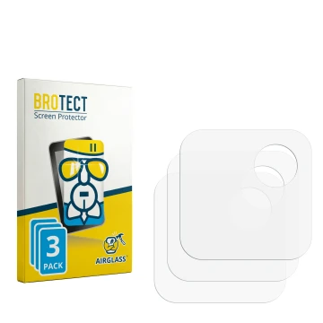 Parte frontale di una confezione del prodotto con il logo del marchio BROTECT. Accanto si trova la protezione per lo schermo c