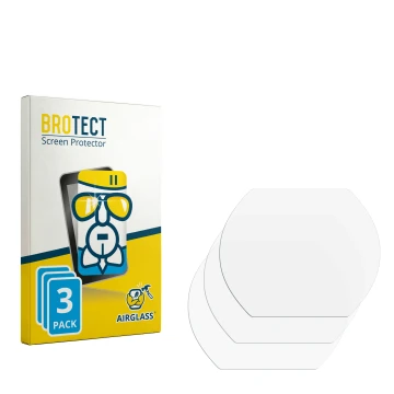 Parte frontale di una confezione del prodotto con il logo del marchio BROTECT. Accanto si trova la protezione per lo schermo c