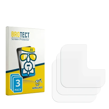 Parte frontale di una confezione del prodotto con il logo del marchio BROTECT. Accanto si trova la protezione per lo schermo c