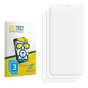 Parte frontale di una confezione del prodotto con il logo del marchio BROTECT. Accanto si trova la protezione per lo schermo c