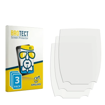Parte frontale di una confezione del prodotto con il logo del marchio BROTECT. Accanto si trova la protezione per lo schermo c