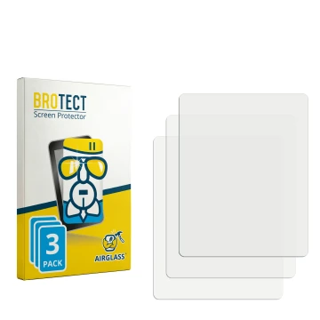 Parte frontale di una confezione del prodotto con il logo del marchio BROTECT. Accanto si trova la protezione per lo schermo c
