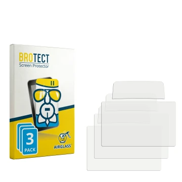 Parte frontale di una confezione del prodotto con il logo del marchio BROTECT. Accanto si trova la protezione per lo schermo c