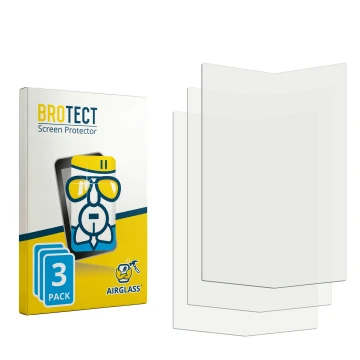 Parte frontale di una confezione del prodotto con il logo del marchio BROTECT. Accanto si trova la protezione per lo schermo c