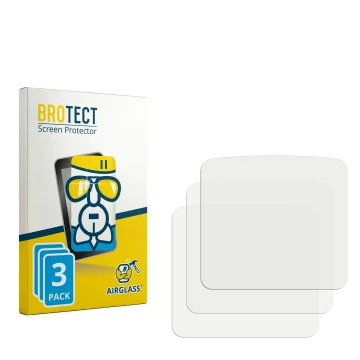 Parte frontale di una confezione del prodotto con il logo del marchio BROTECT. Accanto si trova la protezione per lo schermo c