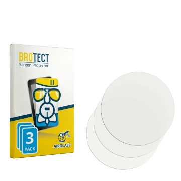 Parte frontale di una confezione del prodotto con il logo del marchio BROTECT. Accanto si trova la protezione per lo schermo c