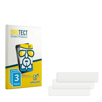 Parte frontale di una confezione del prodotto con il logo del marchio BROTECT. Accanto si trova la protezione per lo schermo c