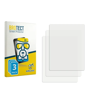 Parte frontale di una confezione del prodotto con il logo del marchio BROTECT. Accanto si trova la protezione per lo schermo c