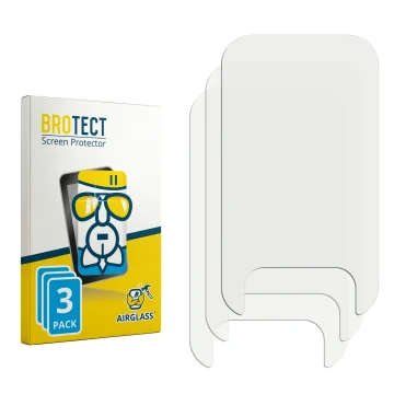 Parte frontale di una confezione del prodotto con il logo del marchio BROTECT. Accanto si trova la protezione per lo schermo c