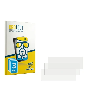 Parte frontale di una confezione del prodotto con il logo del marchio BROTECT. Accanto si trova la protezione per lo schermo c