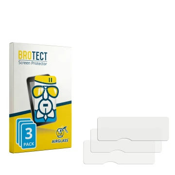 Parte frontale di una confezione del prodotto con il logo del marchio BROTECT. Accanto si trova la protezione per lo schermo c