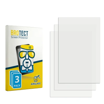 Parte frontale di una confezione del prodotto con il logo del marchio BROTECT. Accanto si trova la protezione per lo schermo c
