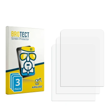 Parte frontale di una confezione del prodotto con il logo del marchio BROTECT. Accanto si trova la protezione per lo schermo c