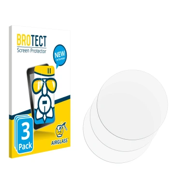 Parte frontale di una confezione del prodotto con il logo del marchio BROTECT. Accanto si trova la protezione per lo schermo c