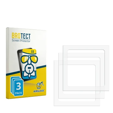 Parte frontale di una confezione del prodotto con il logo del marchio BROTECT. Accanto si trova la protezione per lo schermo c