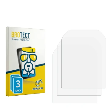Parte frontale di una confezione del prodotto con il logo del marchio BROTECT. Accanto si trova la protezione per lo schermo c