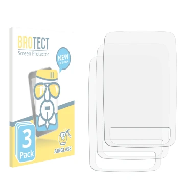 Parte frontale di una confezione del prodotto con il logo del marchio BROTECT. Accanto si trova la protezione per lo schermo c