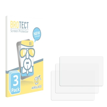Parte frontale di una confezione del prodotto con il logo del marchio BROTECT. Accanto si trova la protezione per lo schermo c