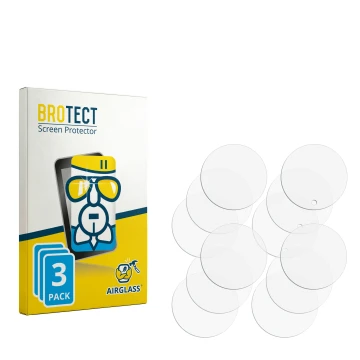 Parte frontale di una confezione del prodotto con il logo del marchio BROTECT. Accanto si trova la protezione per lo schermo c