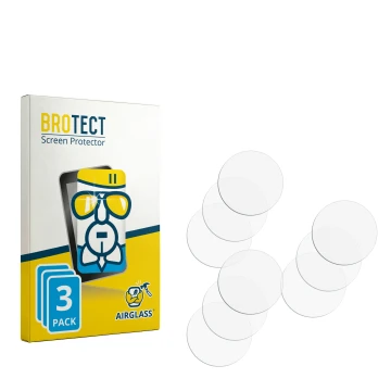 Parte frontale di una confezione del prodotto con il logo del marchio BROTECT. Accanto si trova la protezione per lo schermo c