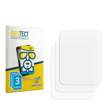 Parte frontale di una confezione del prodotto con il logo del marchio BROTECT. Accanto si trova la protezione per lo schermo c