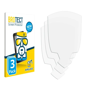 Parte frontale di una confezione del prodotto con il logo del marchio BROTECT. Accanto si trova la protezione per lo schermo c