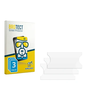 Parte frontale di una confezione del prodotto con il logo del marchio BROTECT. Accanto si trova la protezione per lo schermo c