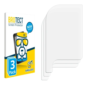 Parte frontale di una confezione del prodotto con il logo del marchio BROTECT. Accanto si trova la protezione per lo schermo c