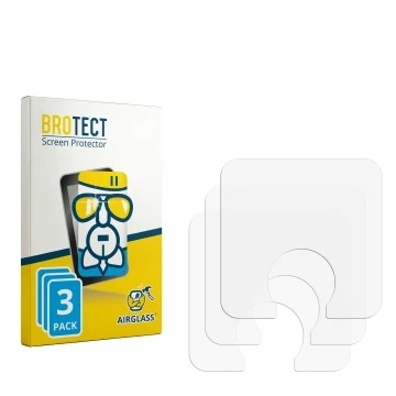 Parte frontale di una confezione del prodotto con il logo del marchio BROTECT. Accanto si trova la protezione per lo schermo c