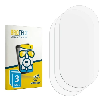 Parte frontale di una confezione del prodotto con il logo del marchio BROTECT. Accanto si trova la protezione per lo schermo c