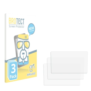 Parte frontale di una confezione del prodotto con il logo del marchio BROTECT. Accanto si trova la protezione per lo schermo c
