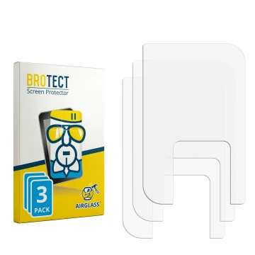 Parte frontale di una confezione del prodotto con il logo del marchio BROTECT. Accanto si trova la protezione per lo schermo c