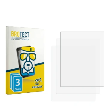 Parte frontale di una confezione del prodotto con il logo del marchio BROTECT. Accanto si trova la protezione per lo schermo c