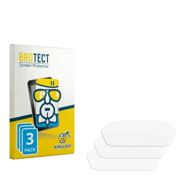 Parte frontale di una confezione del prodotto con il logo del marchio BROTECT. Accanto si trova la protezione per lo schermo c