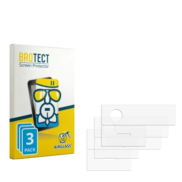 Parte frontale di una confezione del prodotto con il logo del marchio BROTECT. Accanto si trova la protezione per lo schermo c