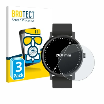 Parte frontale di una confezione del prodotto con il logo del marchio BROTECT. Accanto è raffigurato il dispositivo Orologi (C