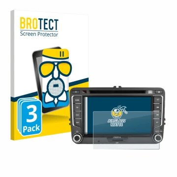 Parte frontale di una confezione del prodotto con il logo del marchio BROTECT. Accanto è raffigurato il dispositivo Zenec E>Go