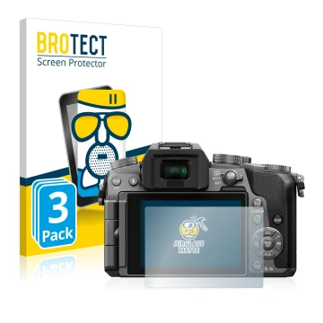 Parte frontale di una confezione del prodotto con il logo del marchio BROTECT. Accanto è raffigurato il dispositivo Panasonic 