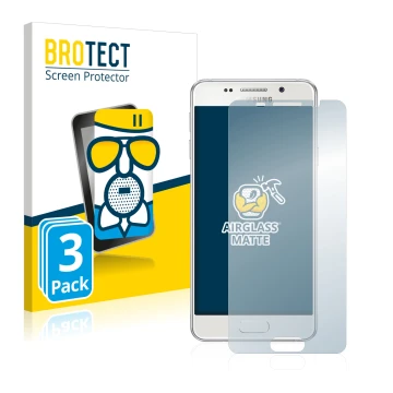 Parte frontale di una confezione del prodotto con il logo del marchio BROTECT. Accanto è raffigurato il dispositivo Samsung Ga