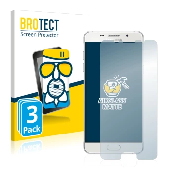 Parte frontale di una confezione del prodotto con il logo del marchio BROTECT. Accanto è raffigurato il dispositivo Samsung Ga