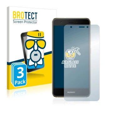 Parte frontale di una confezione del prodotto con il logo del marchio BROTECT. Accanto è raffigurato il dispositivo Huawei Nov