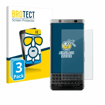 Parte frontale di una confezione del prodotto con il logo del marchio BROTECT. Accanto è raffigurato il dispositivo BlackBerry
