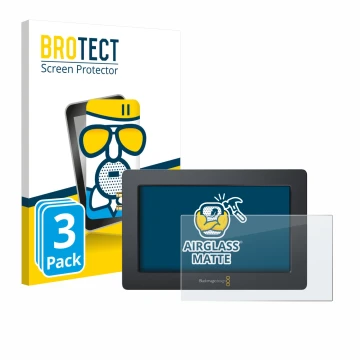 Parte frontale di una confezione del prodotto con il logo del marchio BROTECT. Accanto è raffigurato il dispositivo Blackmagic