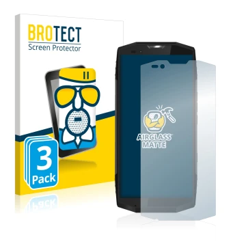 Parte frontale di una confezione del prodotto con il logo del marchio BROTECT. Accanto è raffigurato il dispositivo Blackview 