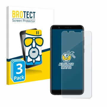 Parte frontale di una confezione del prodotto con il logo del marchio BROTECT. Accanto è raffigurato il dispositivo Huawei P s