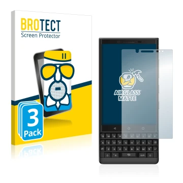 Parte frontale di una confezione del prodotto con il logo del marchio BROTECT. Accanto è raffigurato il dispositivo BlackBerry