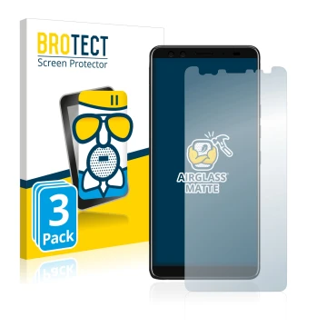 Parte frontale di una confezione del prodotto con il logo del marchio BROTECT. Accanto è raffigurato il dispositivo HTC U12 Pl